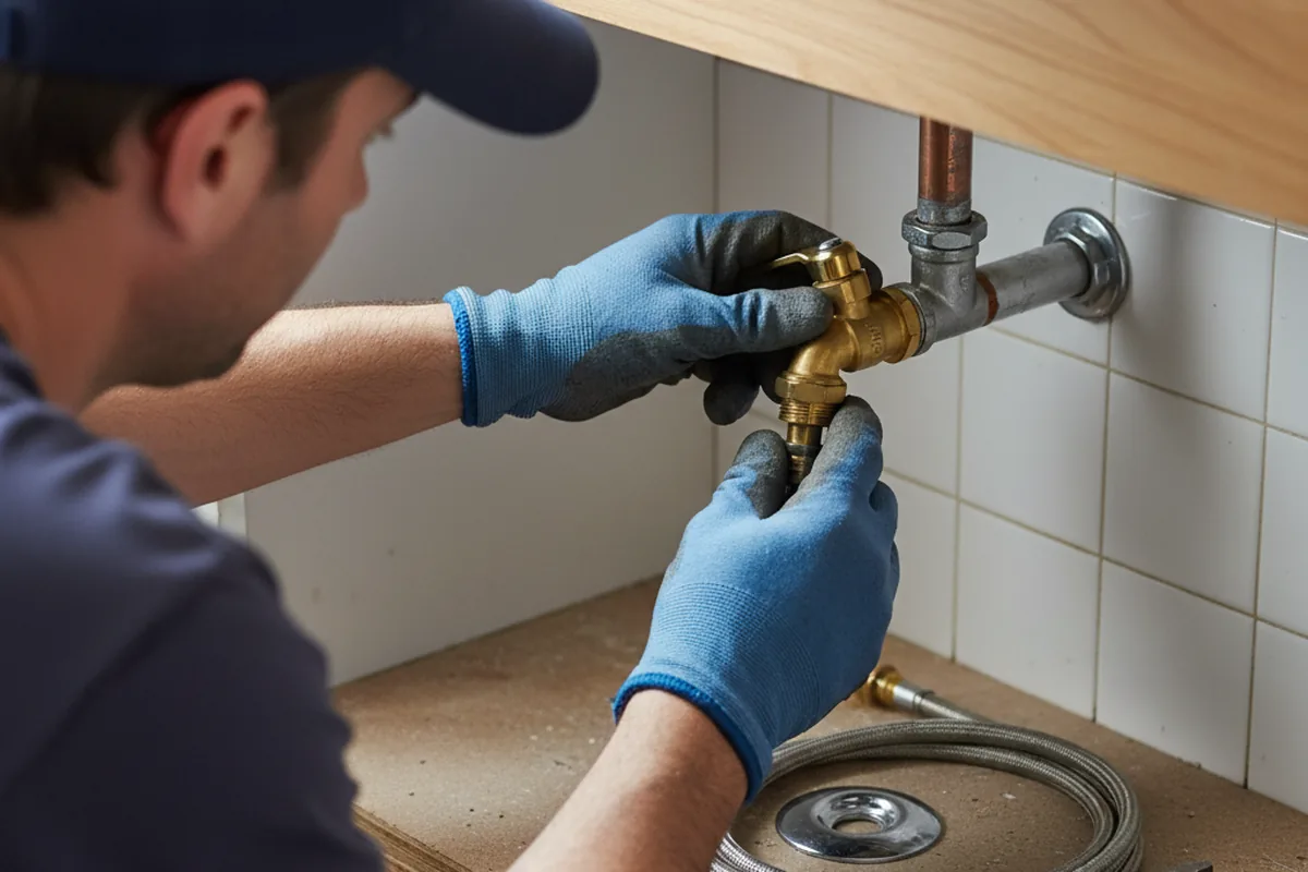Shutoff valve and fitting work during Repiping in Snover